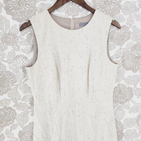 Classiques Entier Wool Blend Sleeveless Asymmetrical Midi Dress 6 - Picture 3 of 8